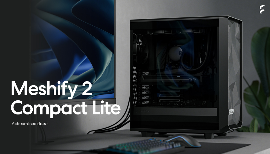 Fractal Design Meshify 2 Compact Lite Black Computer Case